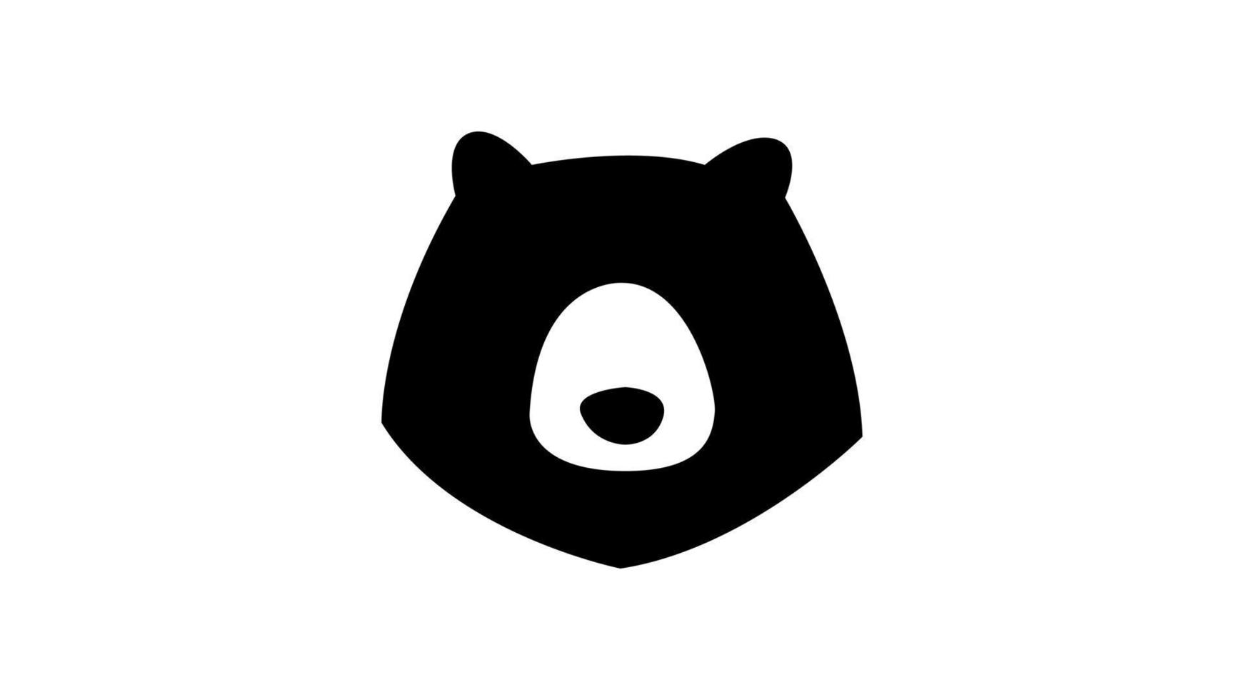 oso logo vector icono ilustración