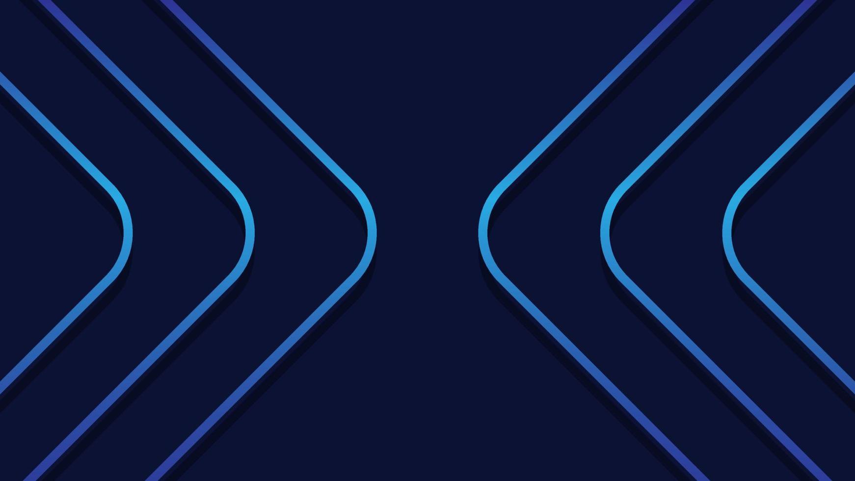 Modern dark blue triangle gradient lines vector background