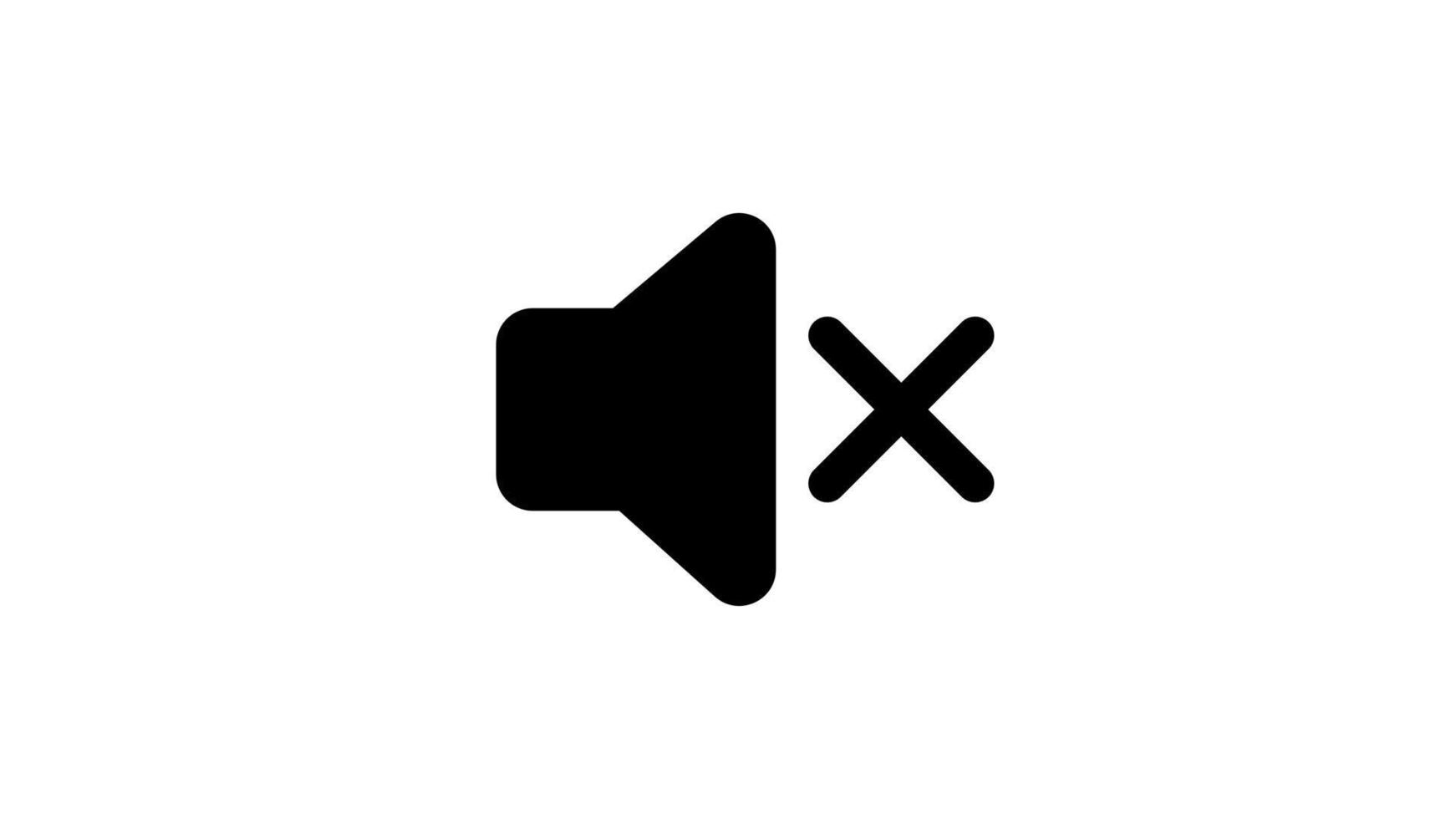 Speaker volume sound off vector icon illustration