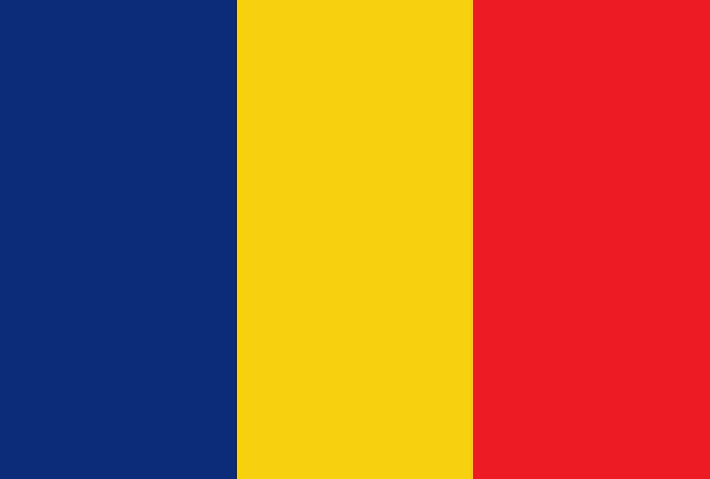 Flag of Romanian vector illustration