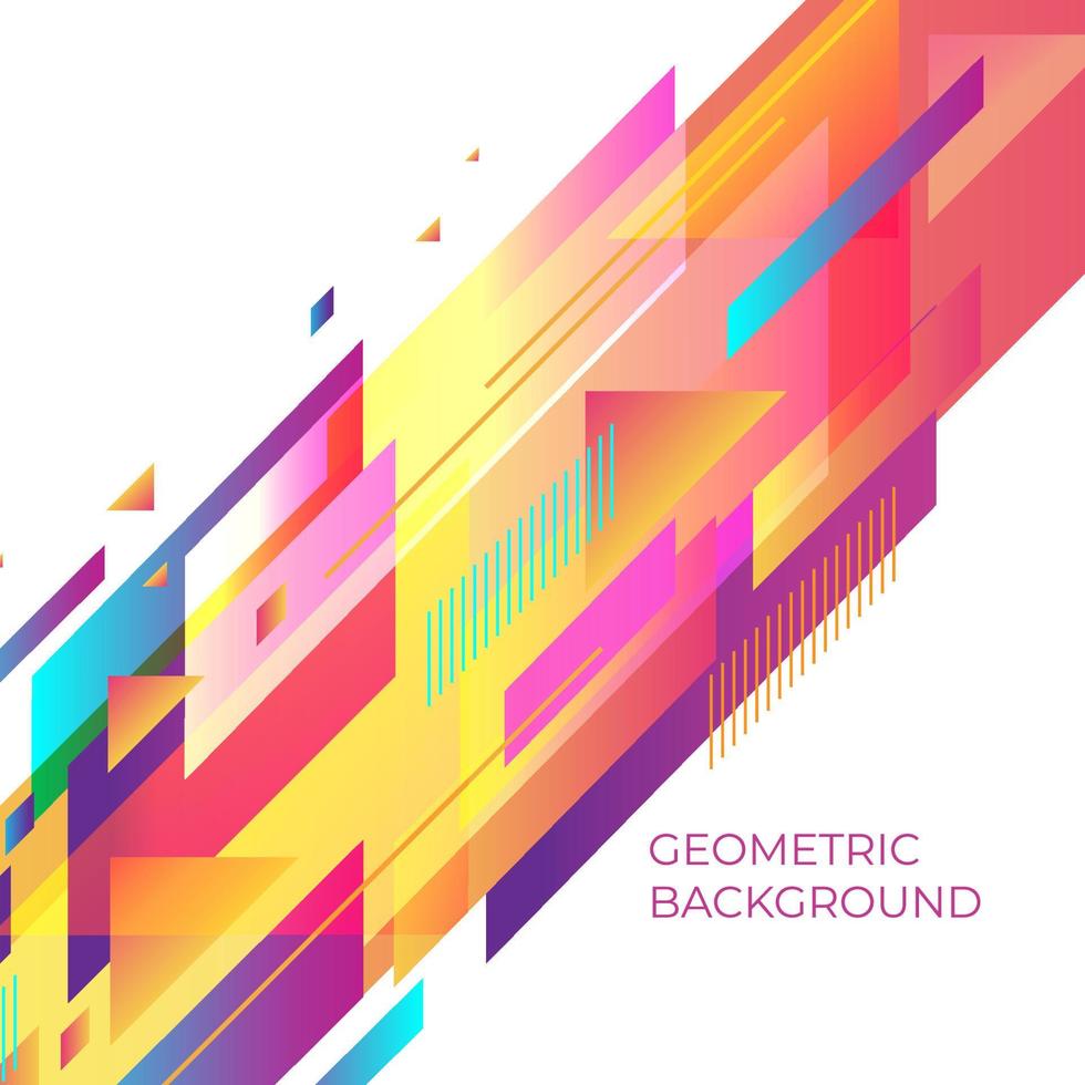 Fondo de ilustración de diseño de vector geométrico abstracto