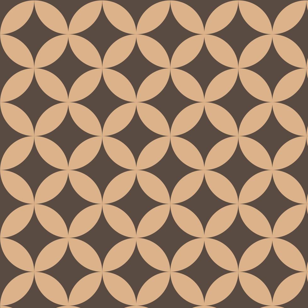 Kawung motif geometric vector template background