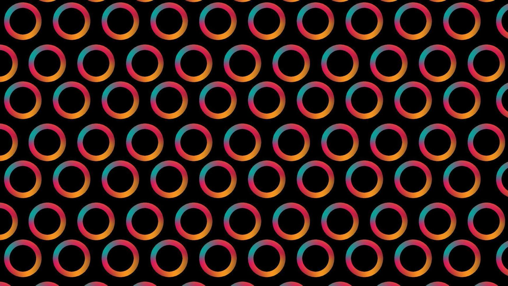 Seamless geometrical gradient circles vector background