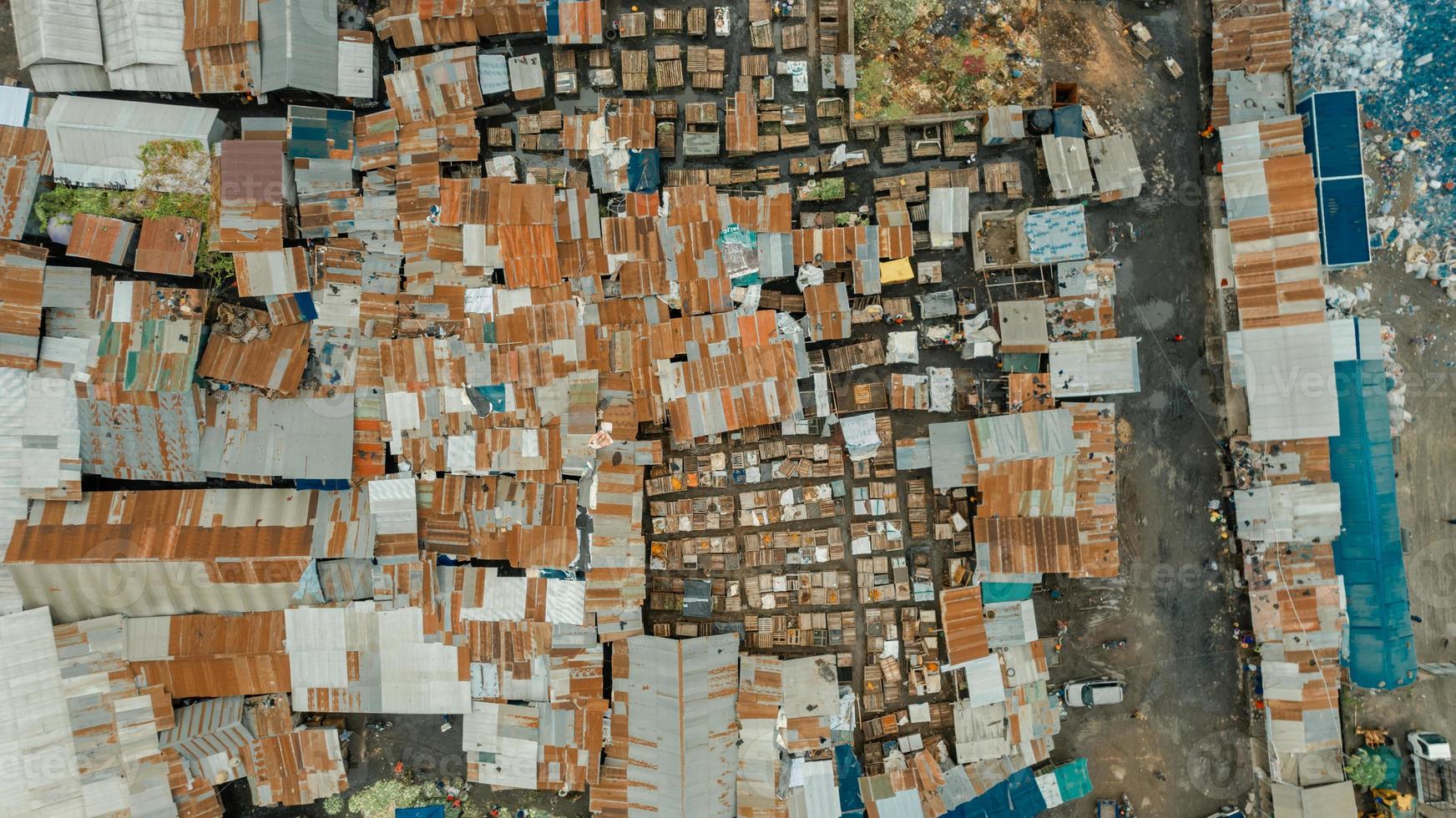 Aerial view of the industrial area in Dar es Salaam photo