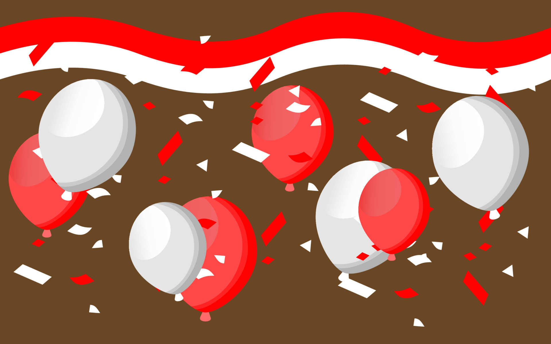 happy birthday design concept of Indonesia, independence day concept