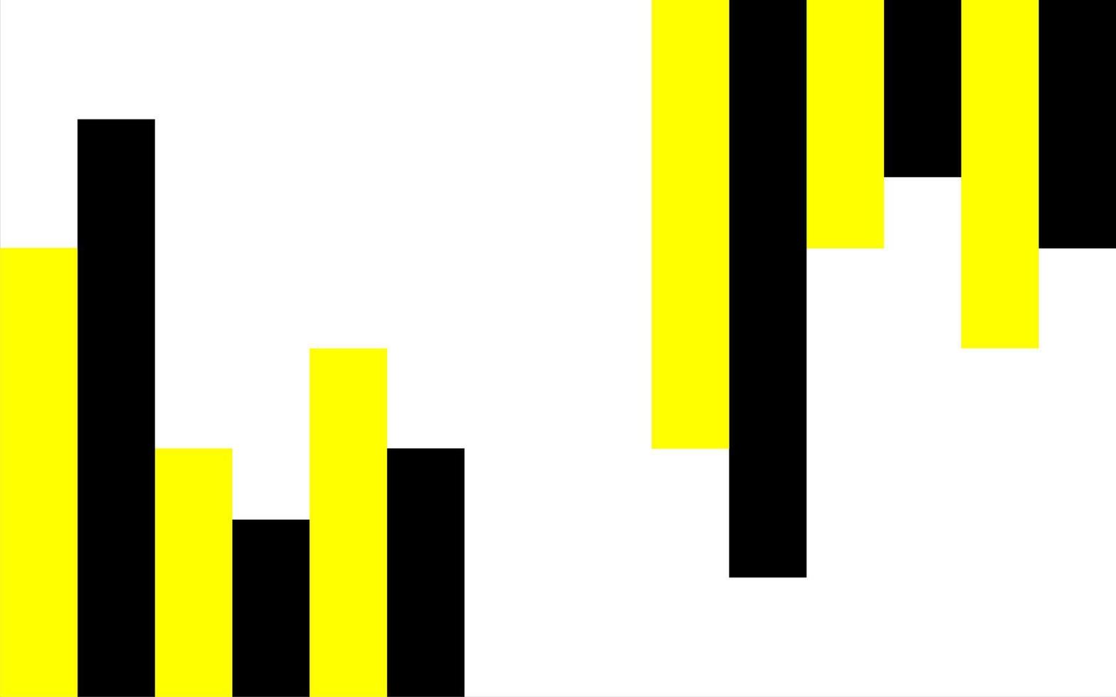 rectángulo rayado amarillo fondo negro vector