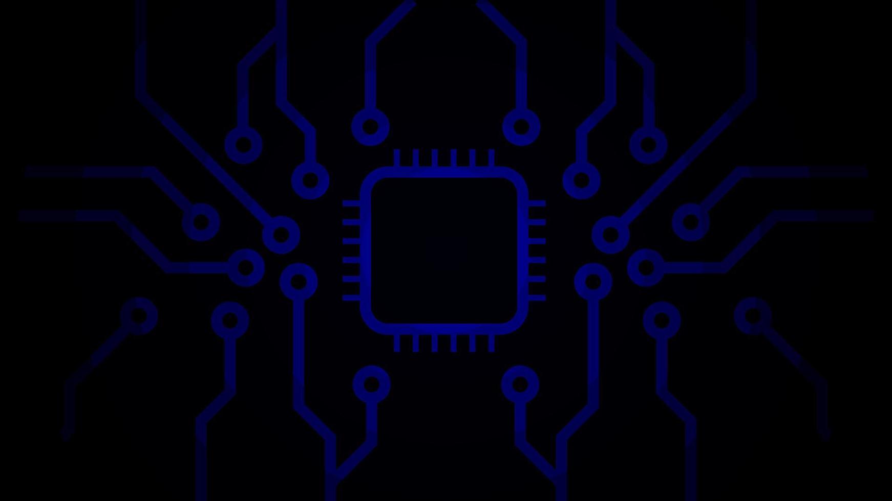 vector of central processing unit, CPU backround with circuit board of computer motherboard.