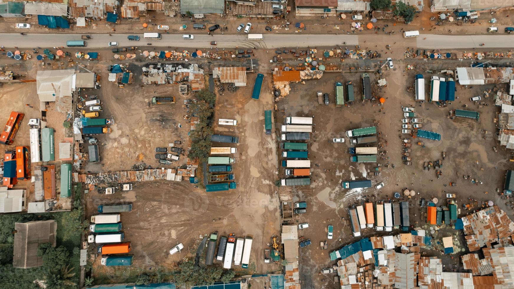 vista aérea de la zona industrial de dar es salaam foto