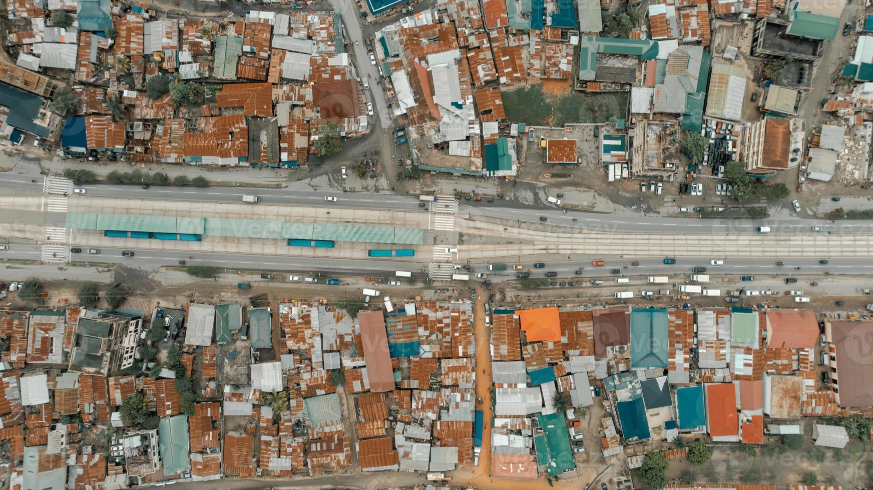 vista aérea de la zona industrial de dar es salaam foto