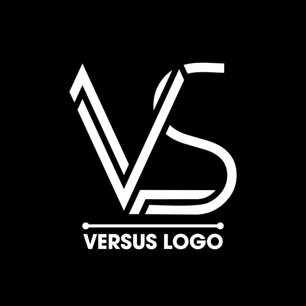 vs versus logo, plantilla de logo de batalla moderna. vector