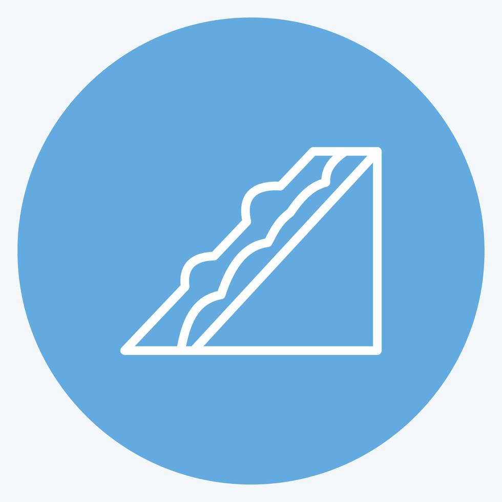 Icon Sandwich. suitable for Bakery symbol. blue eyes style. simple design editable. design template vector. simple illustration vector