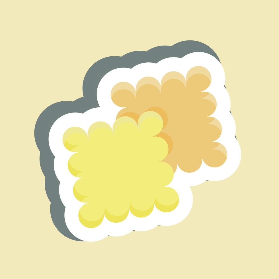 Sticker Cookies. suitable for Bakery symbol. simple design editable. design template vector. simple illustration vector