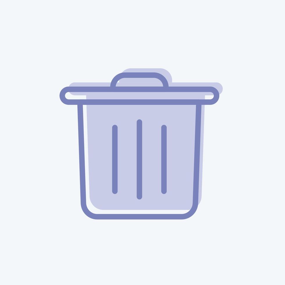 Icon Reduces Waste. suitable for education symbol. two tone style. simple design editable. design template vector. simple illustration vector