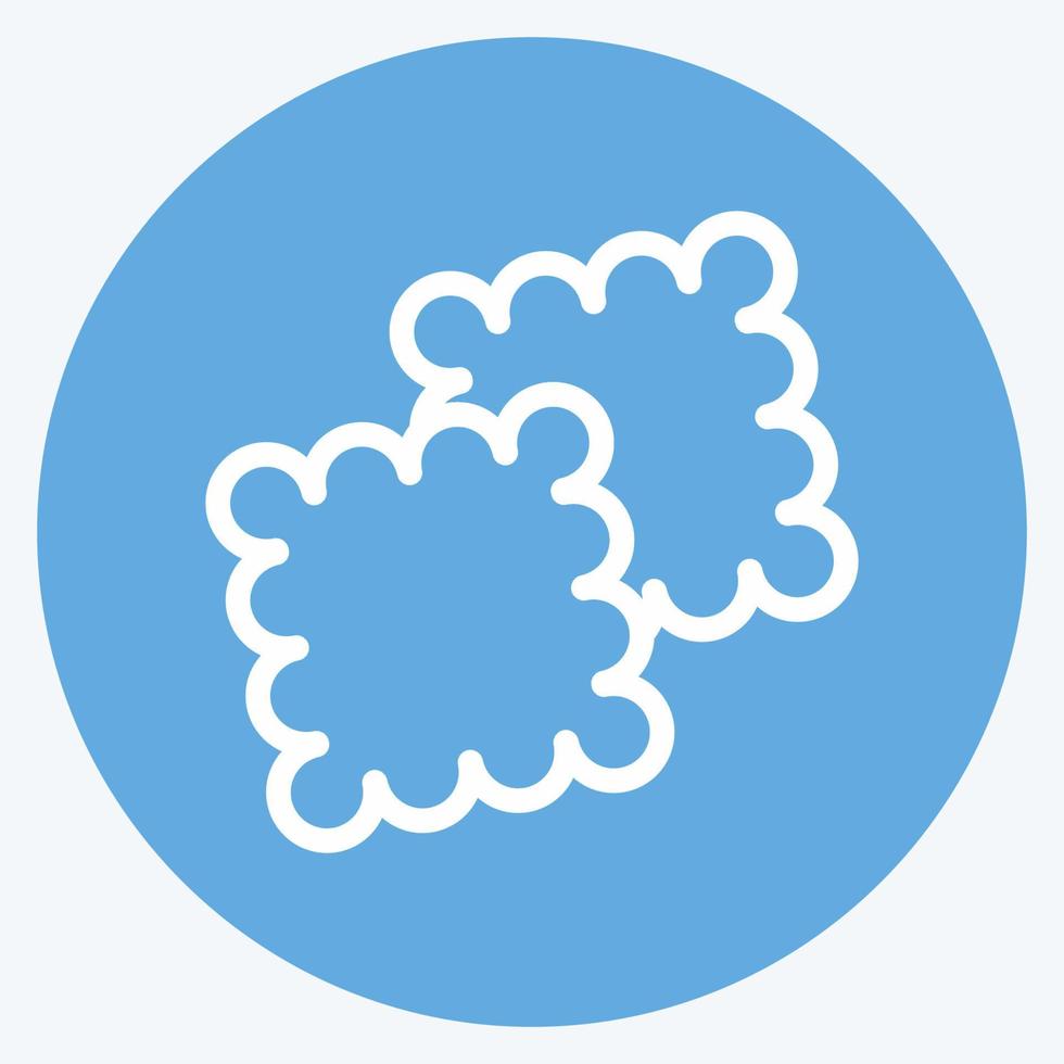 Icon Cookies. suitable for Bakery symbol. blue eyes style. simple design editable. design template vector. simple illustration vector