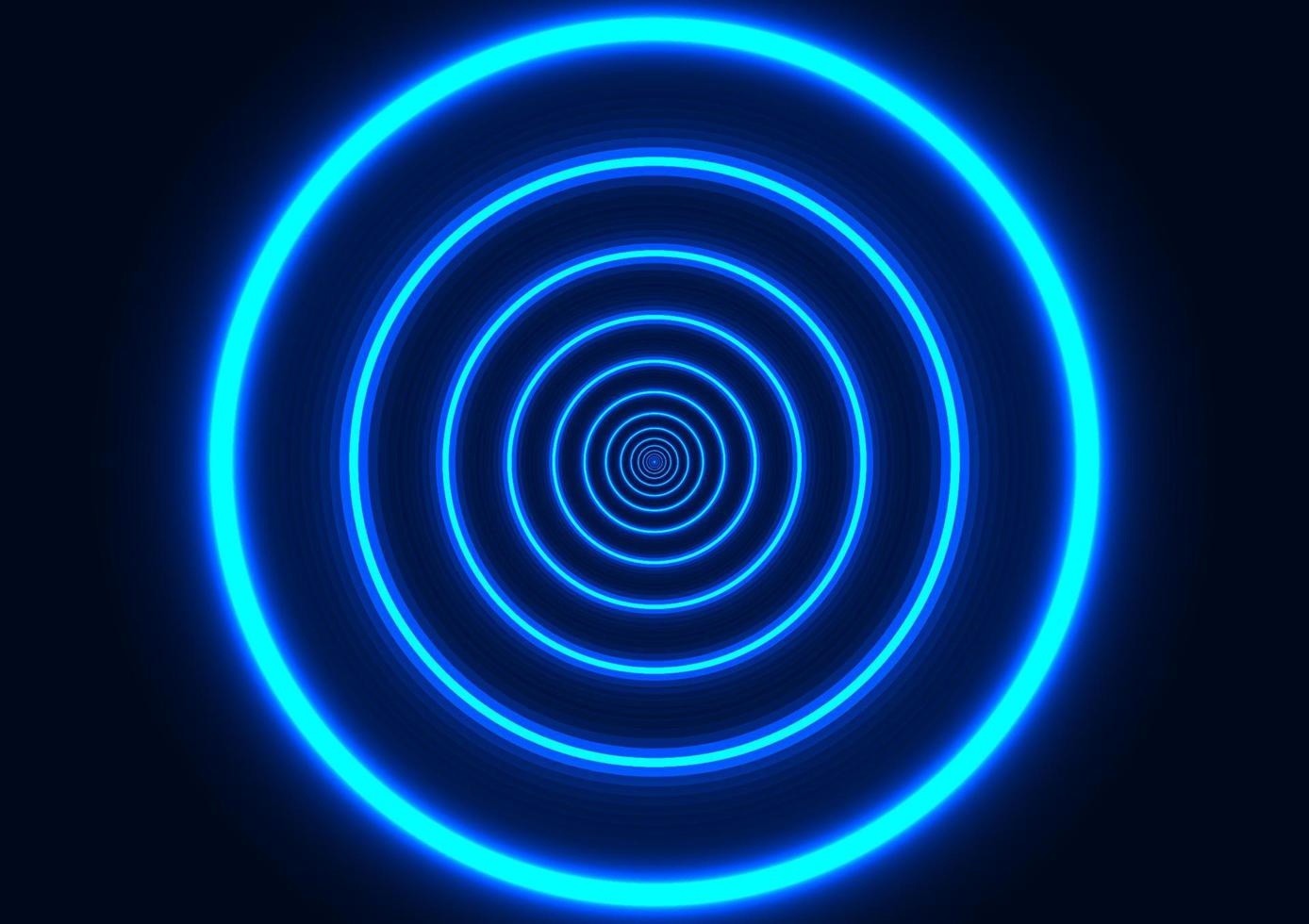 abstract effect design circle blue color tone neon style for background pattern vector