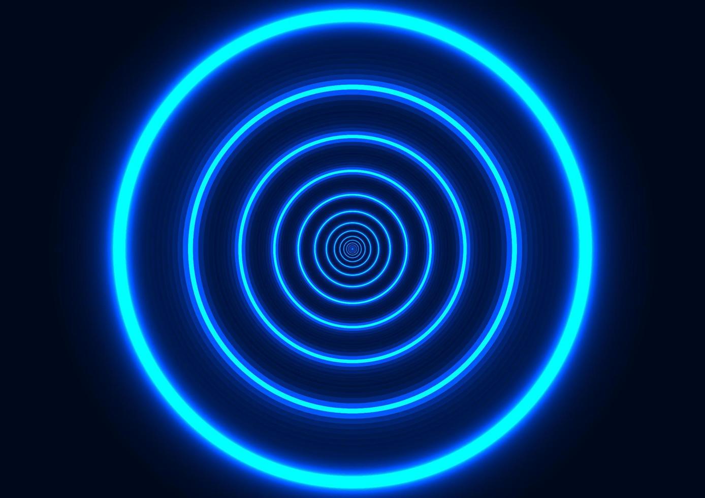 abstract effect design circle blue color tone neon style for background pattern vector