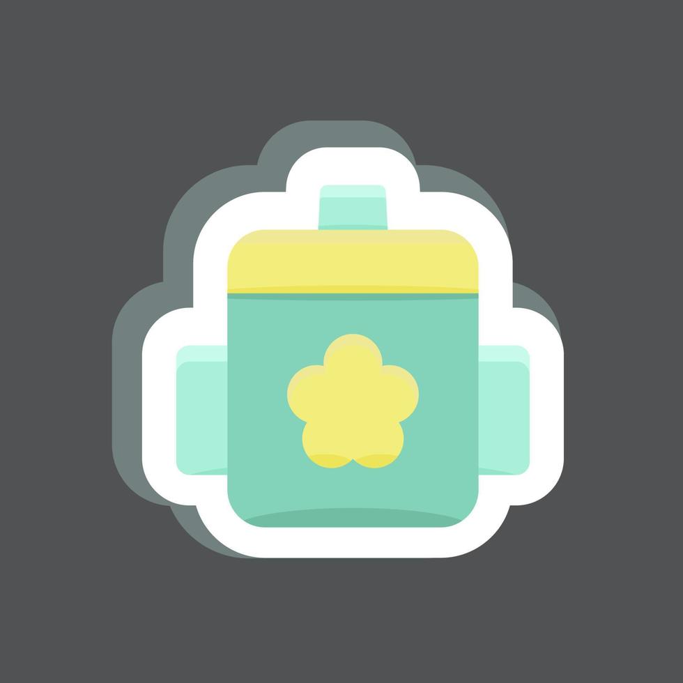Sticker Training Cup. suitable for Kids symbol. simple design editable. design template vector. simple illustration vector
