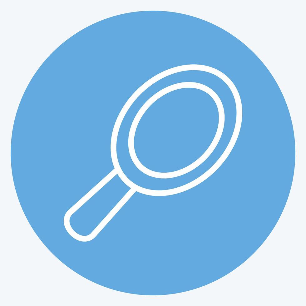 Icon Hand Mirror. suitable for medicine symbol. blue eyes style. simple design editable. design template vector. simple illustration vector