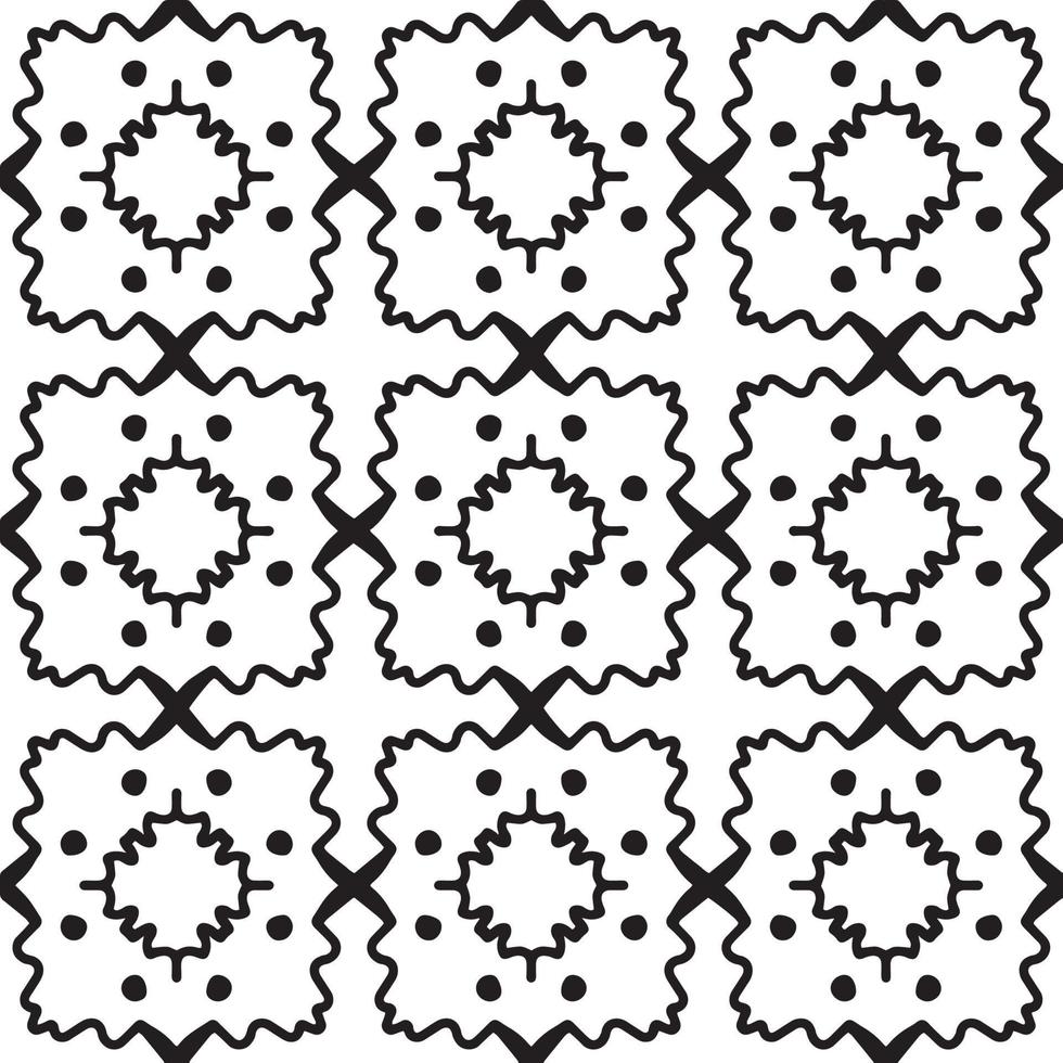 Seamless abstract geometric hand drawn pattern. vector