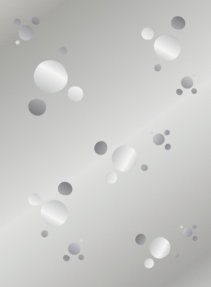 Silver background with circles vector