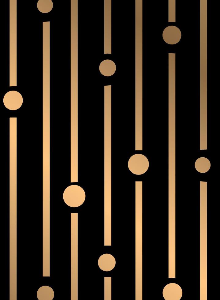 Black background with lines and circles vector