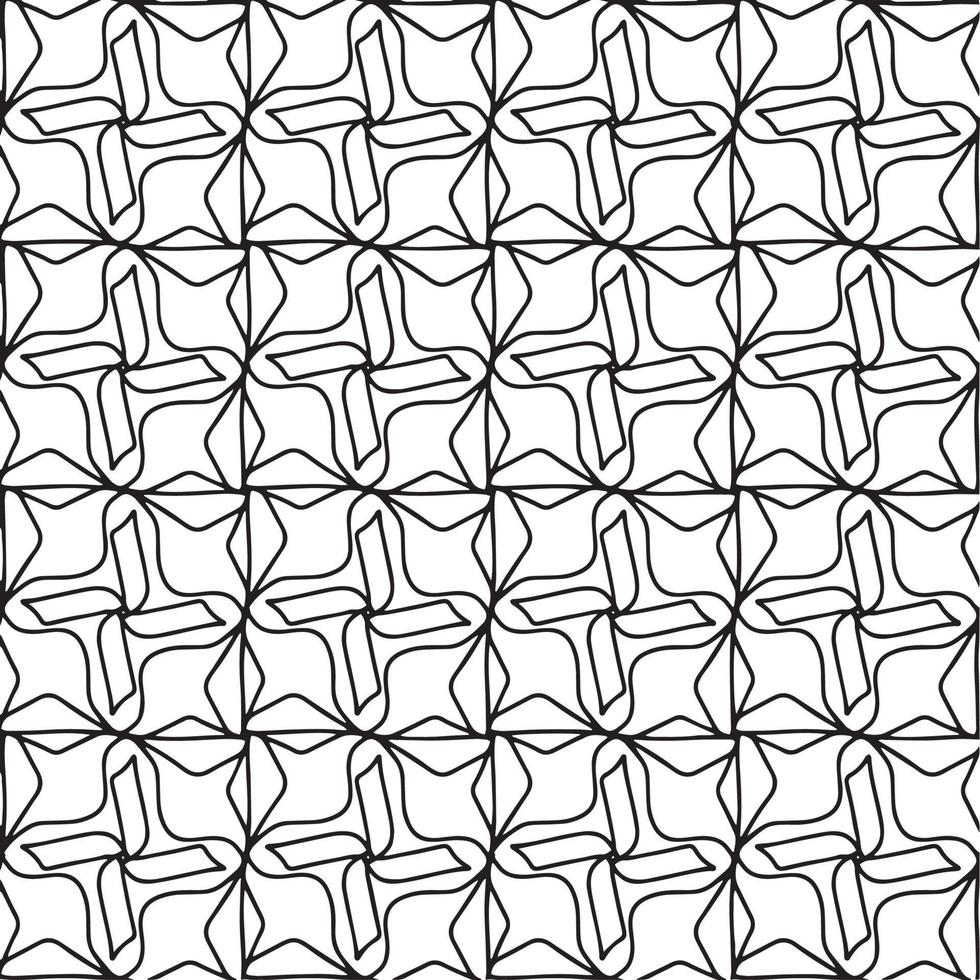 patrón dibujado a mano geométrico abstracto sin costuras. vector