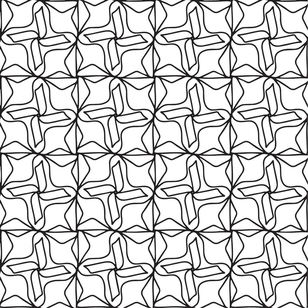 Seamless abstract geometric hand drawn pattern. vector