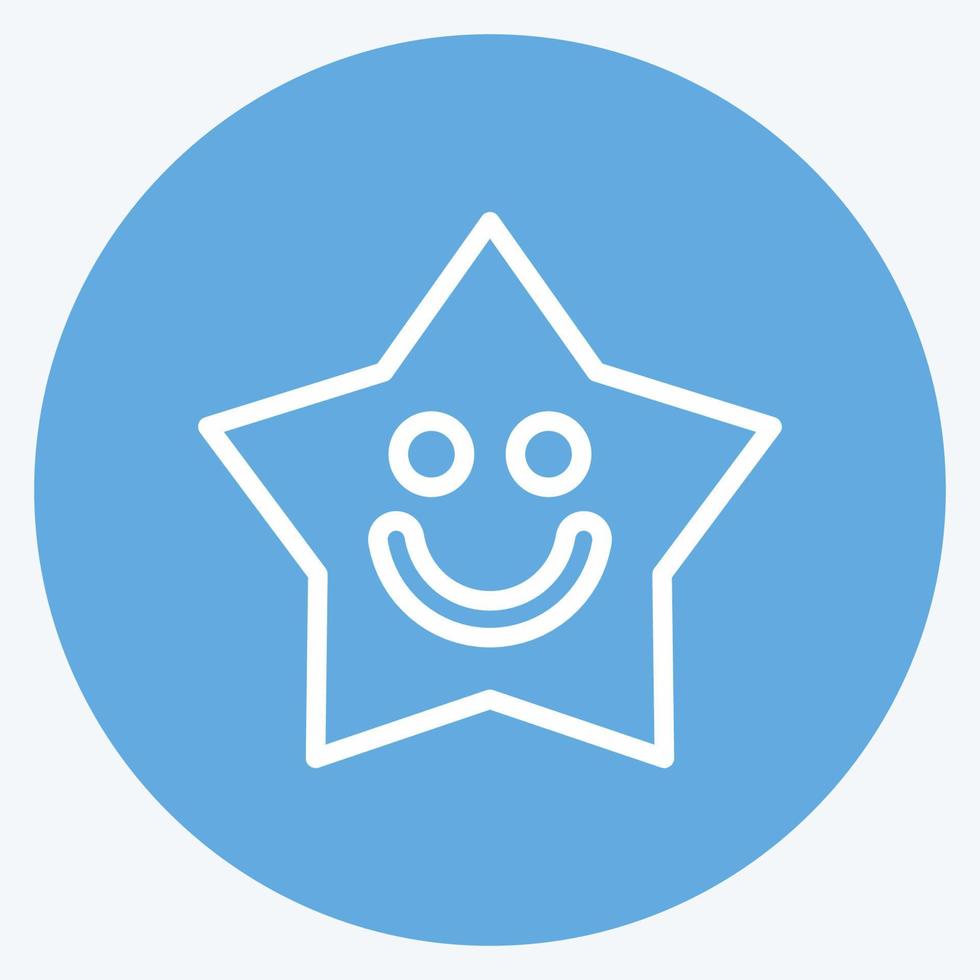 Icon Sleeping Light. suitable for Kids symbol. blue eyes style. simple design editable. design template vector. simple illustration vector