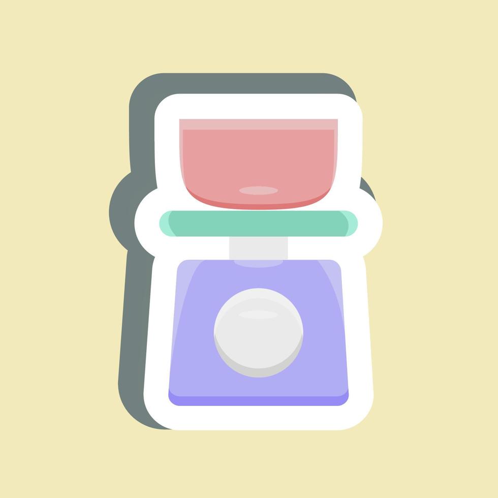 Sticker Kitchen Scales. suitable for Bakery symbol. simple design editable. design template vector. simple illustration vector