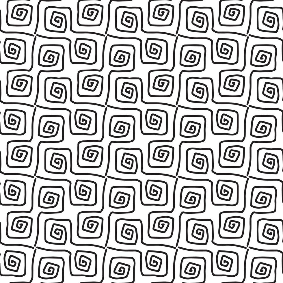 Seamless abstract geometric hand drawn pattern. vector