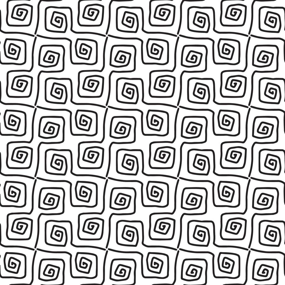 Seamless abstract geometric hand drawn pattern. vector