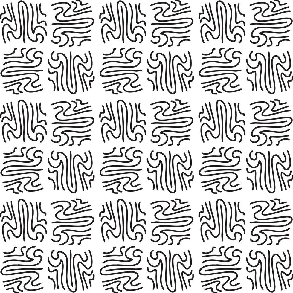 Seamless abstract geometric hand drawn pattern. vector