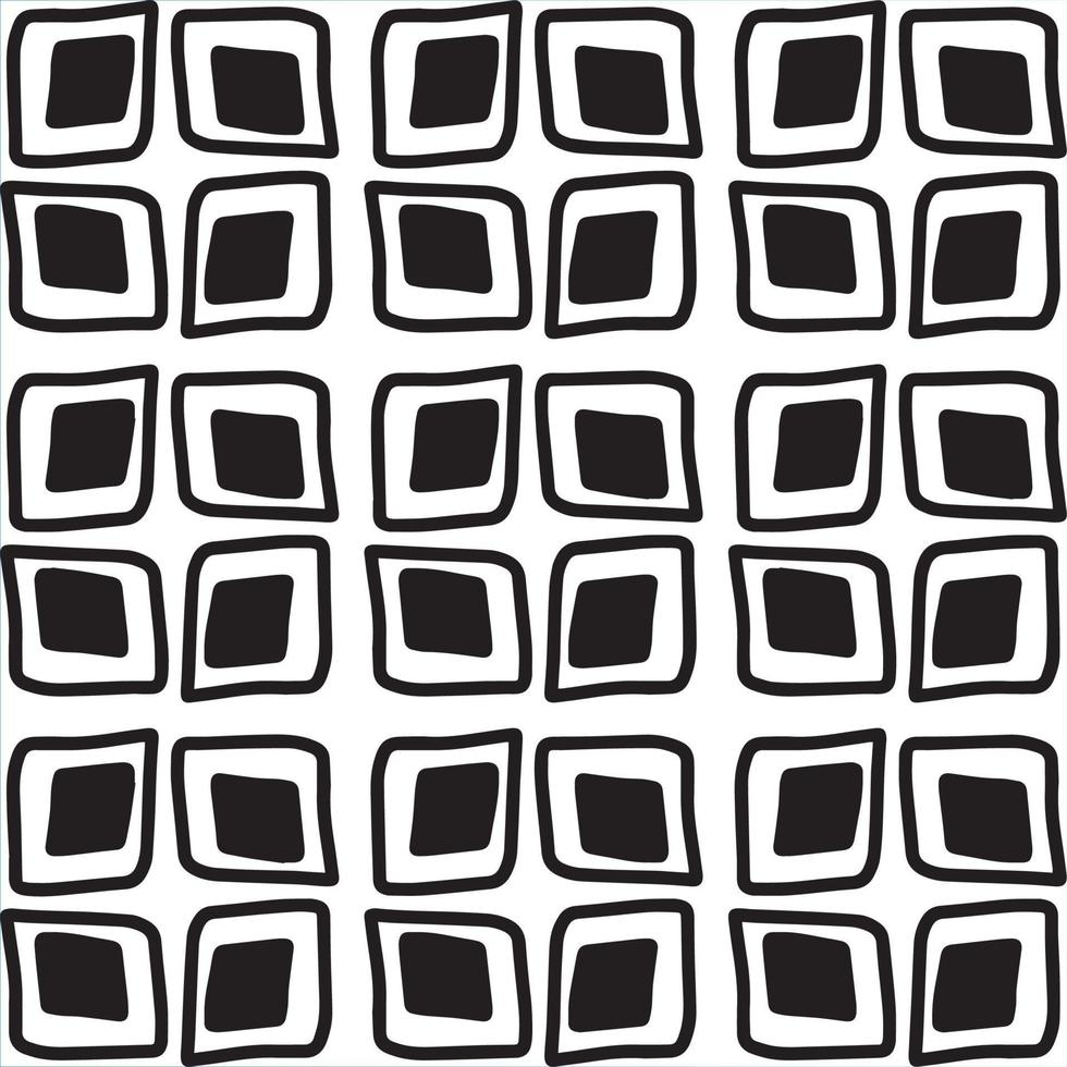 Seamless abstract geometric hand drawn pattern. vector