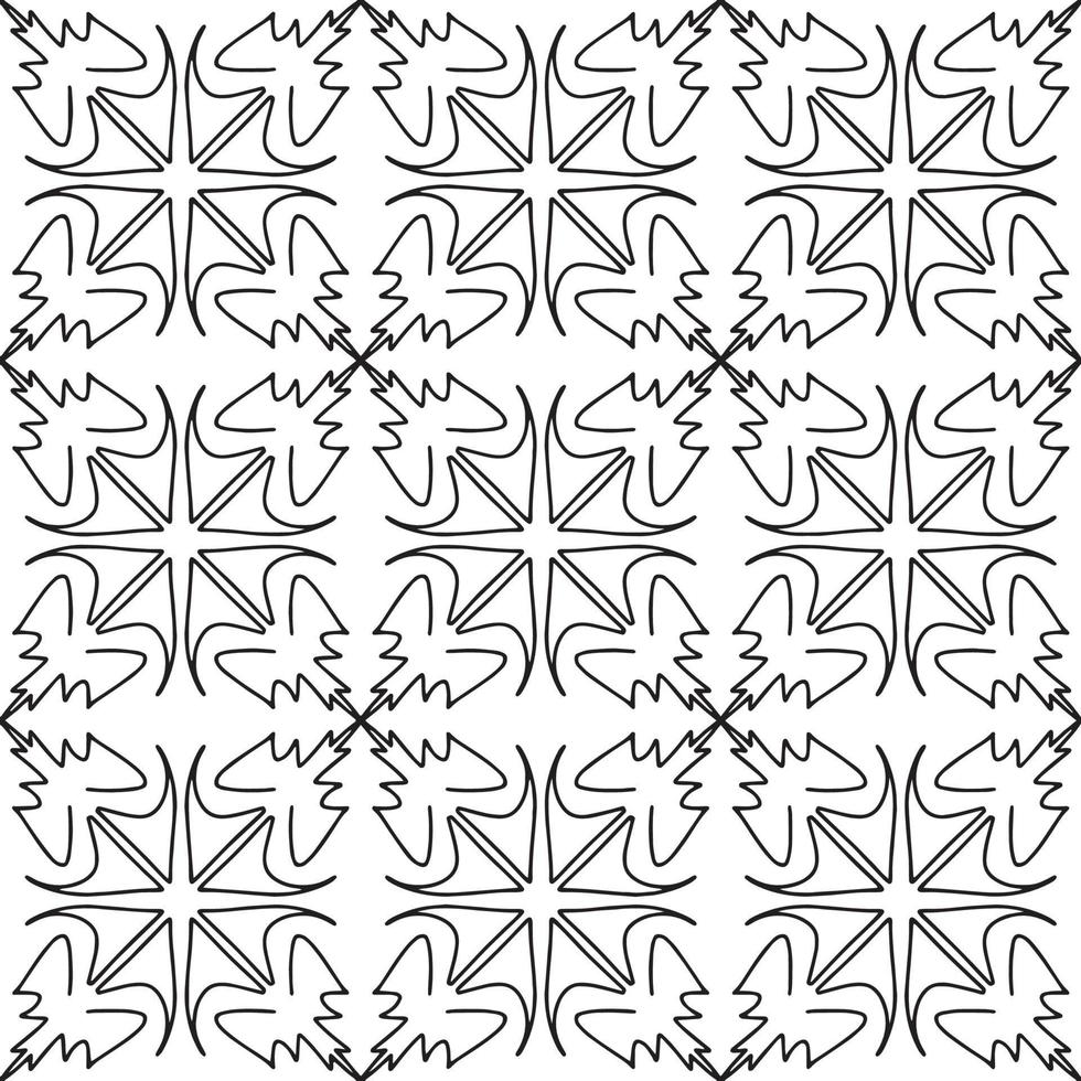 Seamless abstract geometric hand drawn pattern. vector