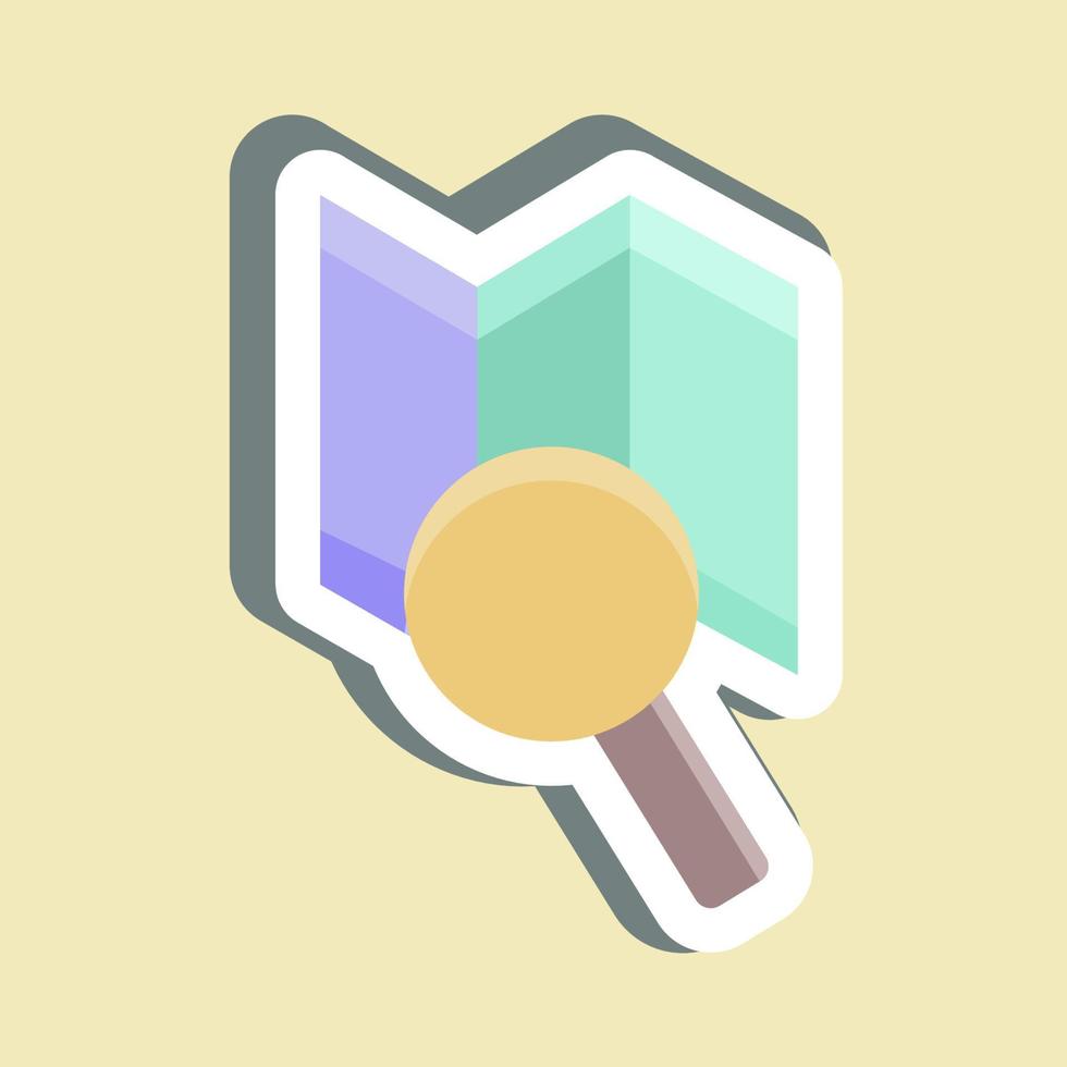 Sticker Map. suitable for education. simple design editable. design template vector. simple illustration vector