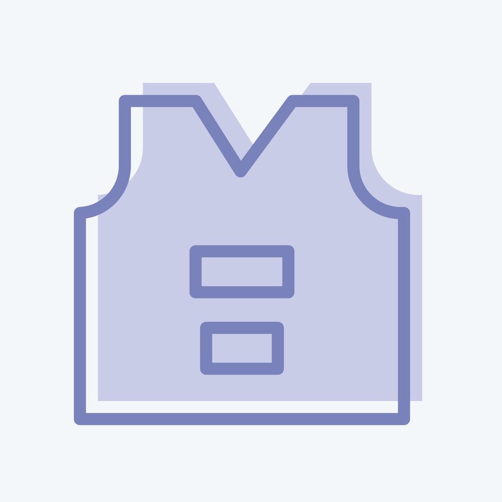 Icon Life Vest. suitable for education symbol. two tone style. simple design editable. design template vector. simple illustration vector