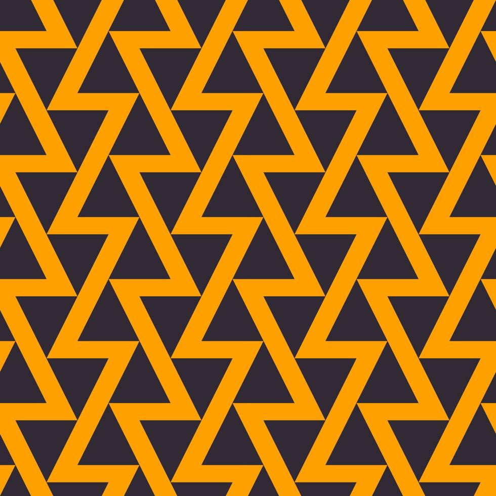 Modern black-yellow color abstract triangle zig zag line pattern design seamless background. Use for fabric, textile, interior decoration elements, upholstery, wrapping. vector