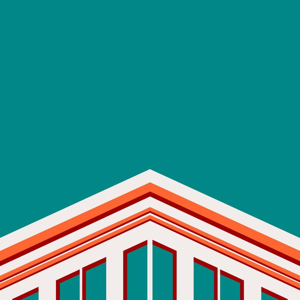 Abstract color perspective building corner background. Minimal trendy architecture concept. vector