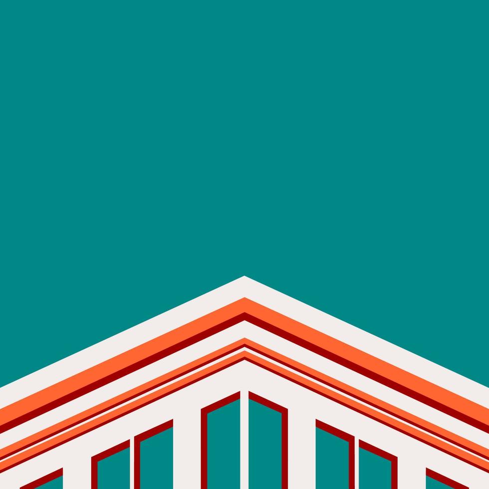 Abstract color perspective building corner background. Minimal trendy architecture concept. vector