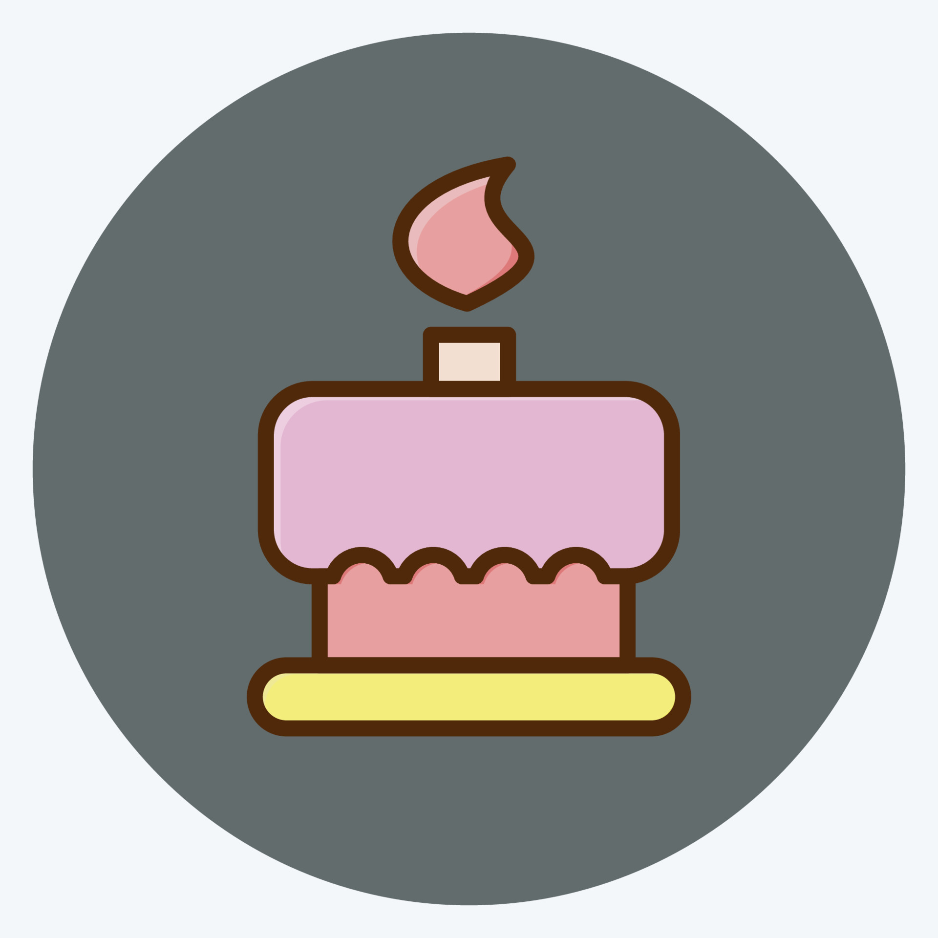 Birthday Cake Icon Vector & Photo (Free Trial) | Bigstock