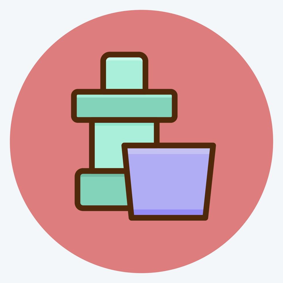 Icon Mouthwash. suitable for medicine symbol. flat style. simple design editable. design template vector. simple illustration vector