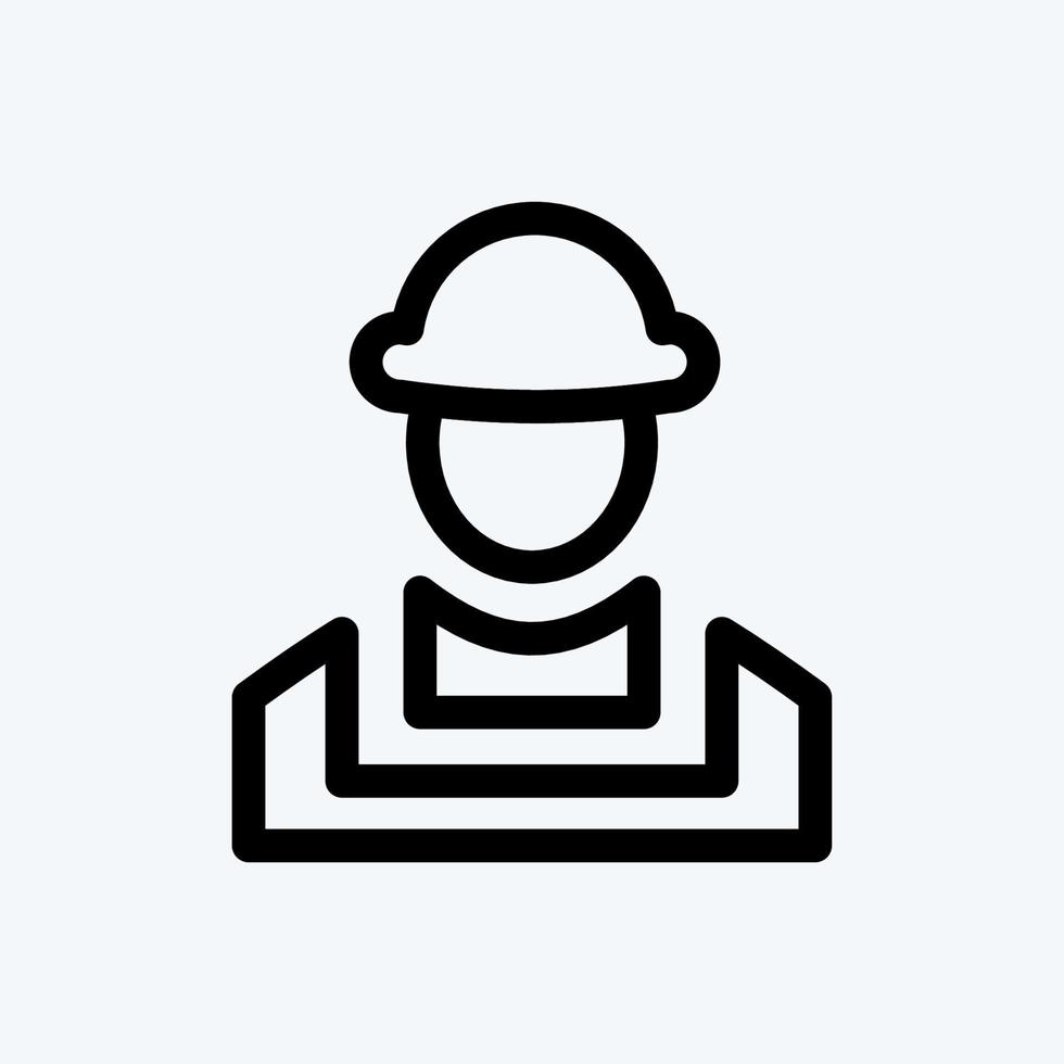 Icon Builder. suitable for building symbol. line style. simple design editable. design template vector. simple illustration vector