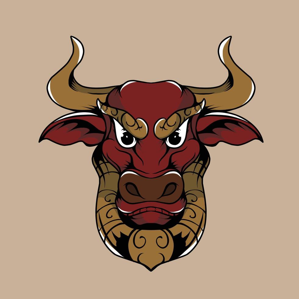 bulls vector illustration used for advertising needs and others