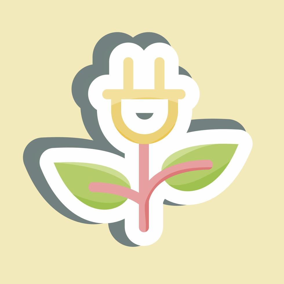 Sticker Bio Energy. suitable for education symbol. simple design editable. design template vector. simple illustration vector