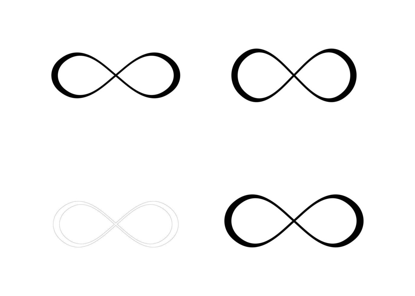  Infinity symbol sign icon vector on white background 8072453 Vector Art ...