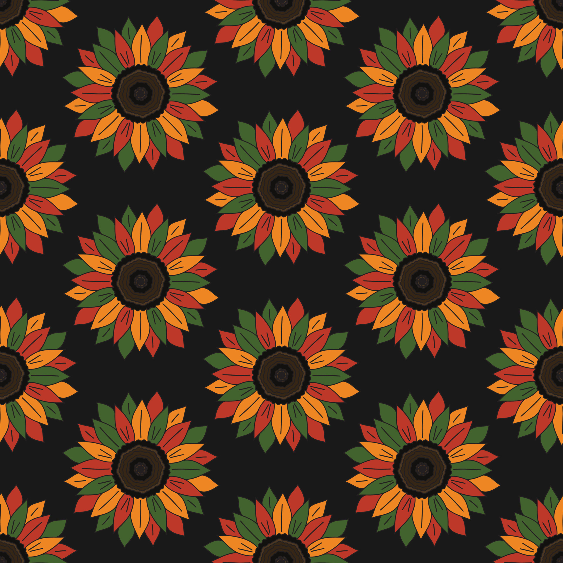 Kwanzaa, Black History Month, seamless pattern background