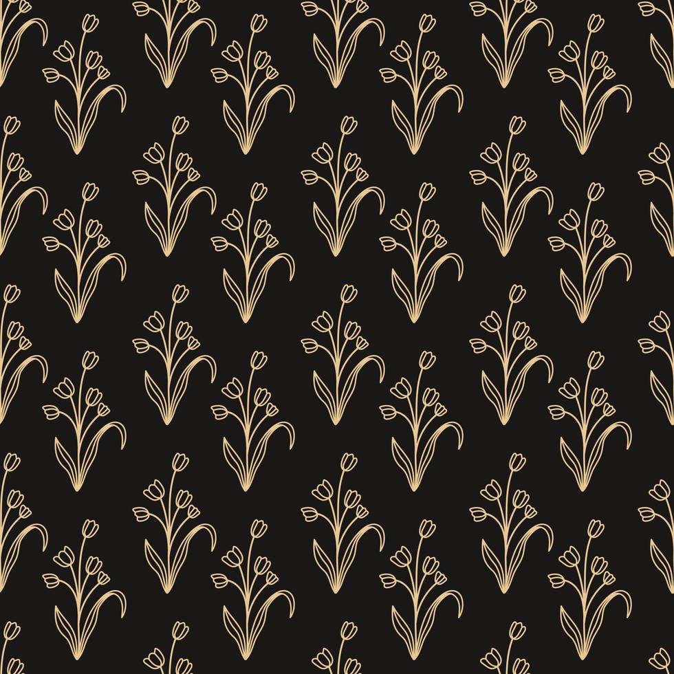 Luxury seamless pattern background. Abstract floral design. Vector illustration. Eps10