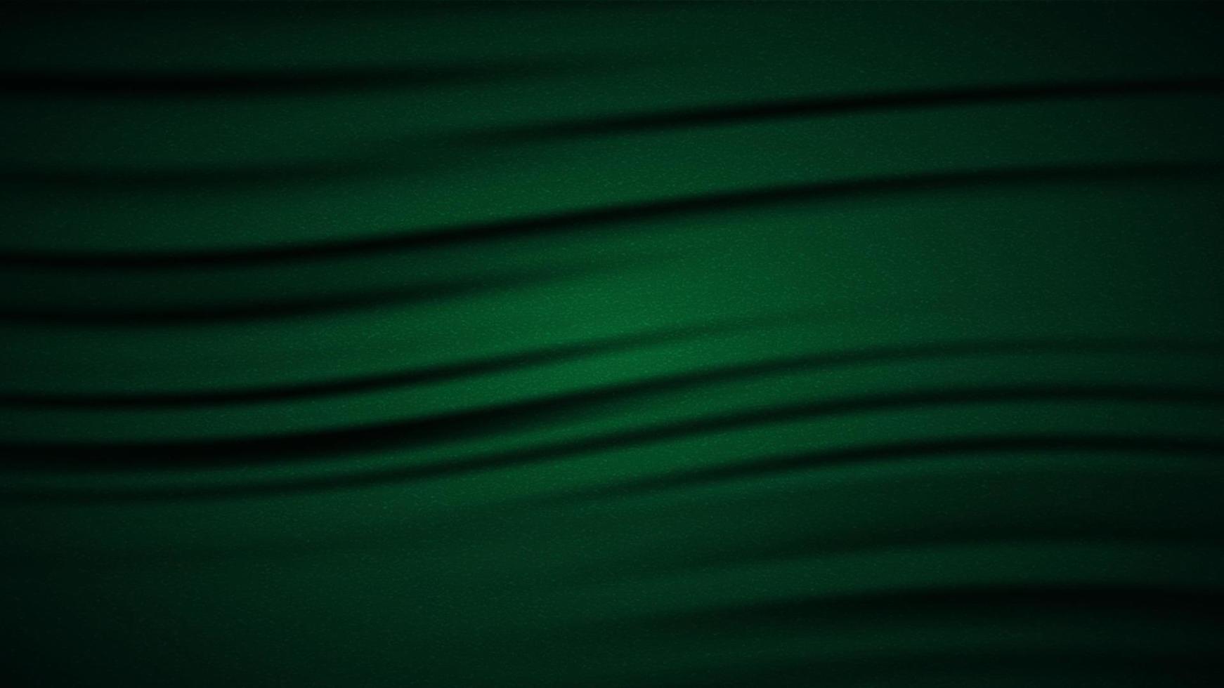 fondo verde con curva de tela y diseño de granos de textura. ilustración vectorial eps10 vector