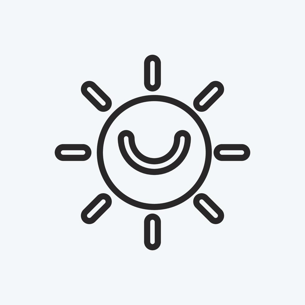Icon Solar Power. suitable for education symbol. line style. simple design editable. design template vector. simple illustration vector