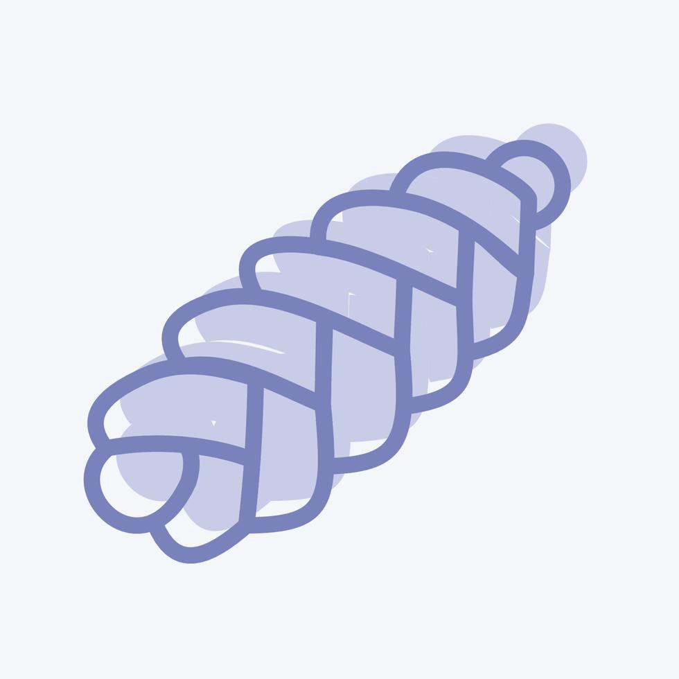 Icon Callah. suitable for Bakery symbol. two tone style. simple design editable. design template vector. simple illustration vector